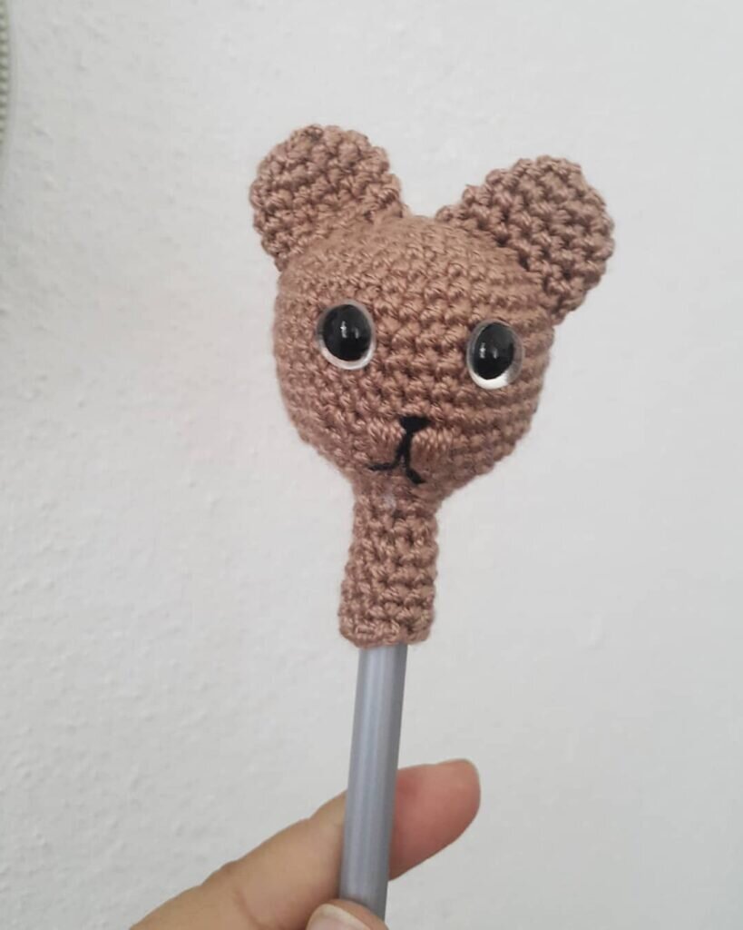 Amigurumi Animals On a Pencil Free Pattern 7