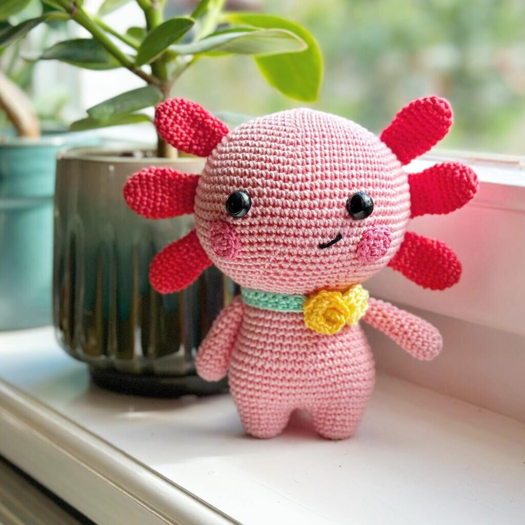 Amigurumi Axolotl Free Pattern 3