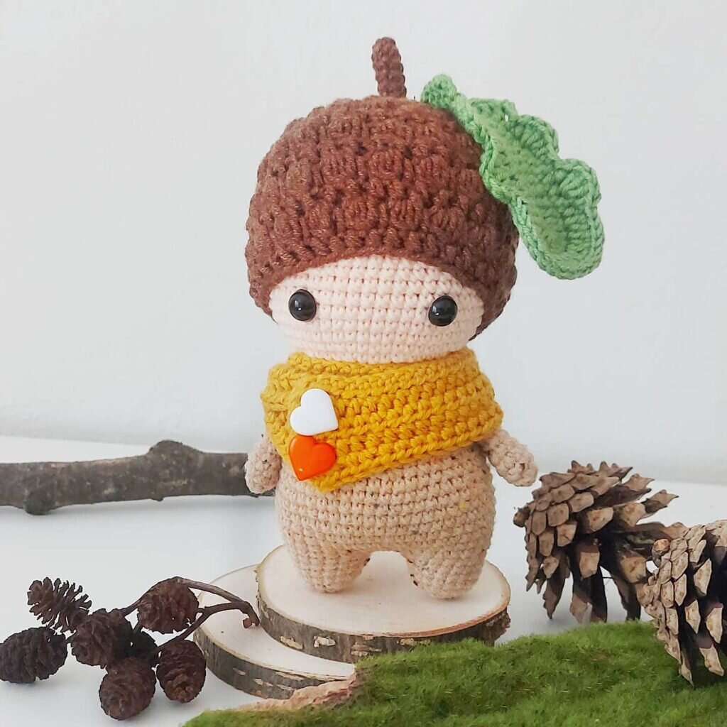 Amigurumi Baby Acorn Free Pattern 1