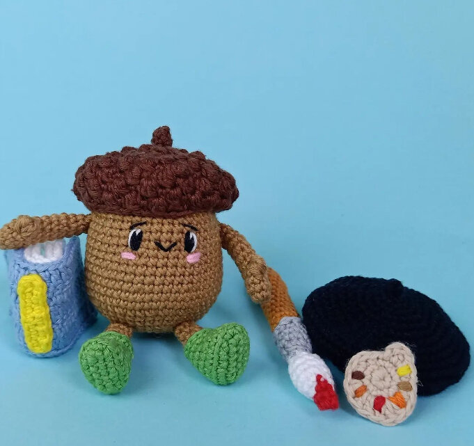 Amigurumi Baby Acorn Free Pattern 4