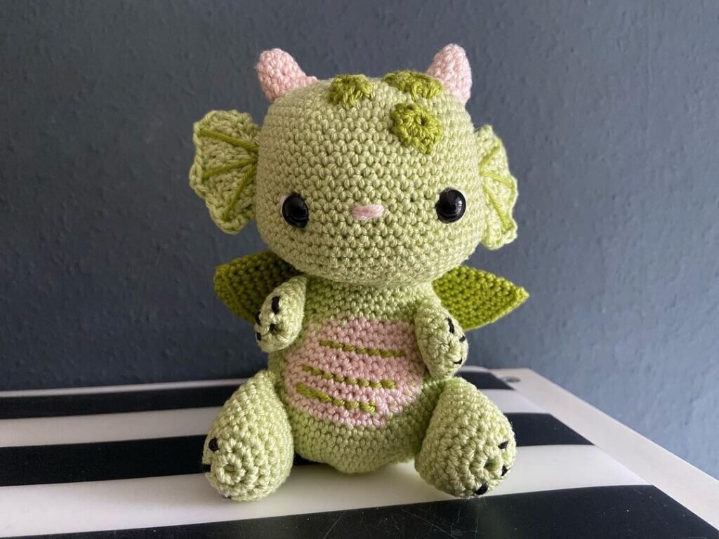 Amigurumi Baby Dragon Free Pattern 3