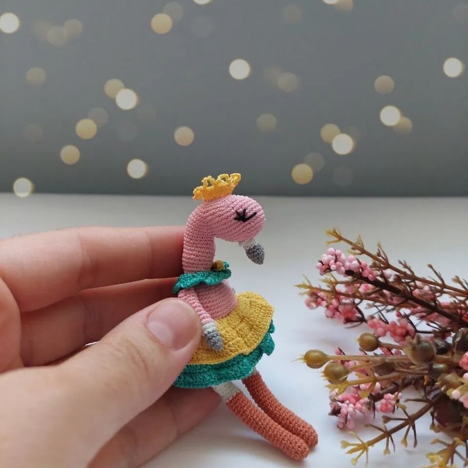 Amigurumi Baby Flamingo Free Crochet Pattern 2