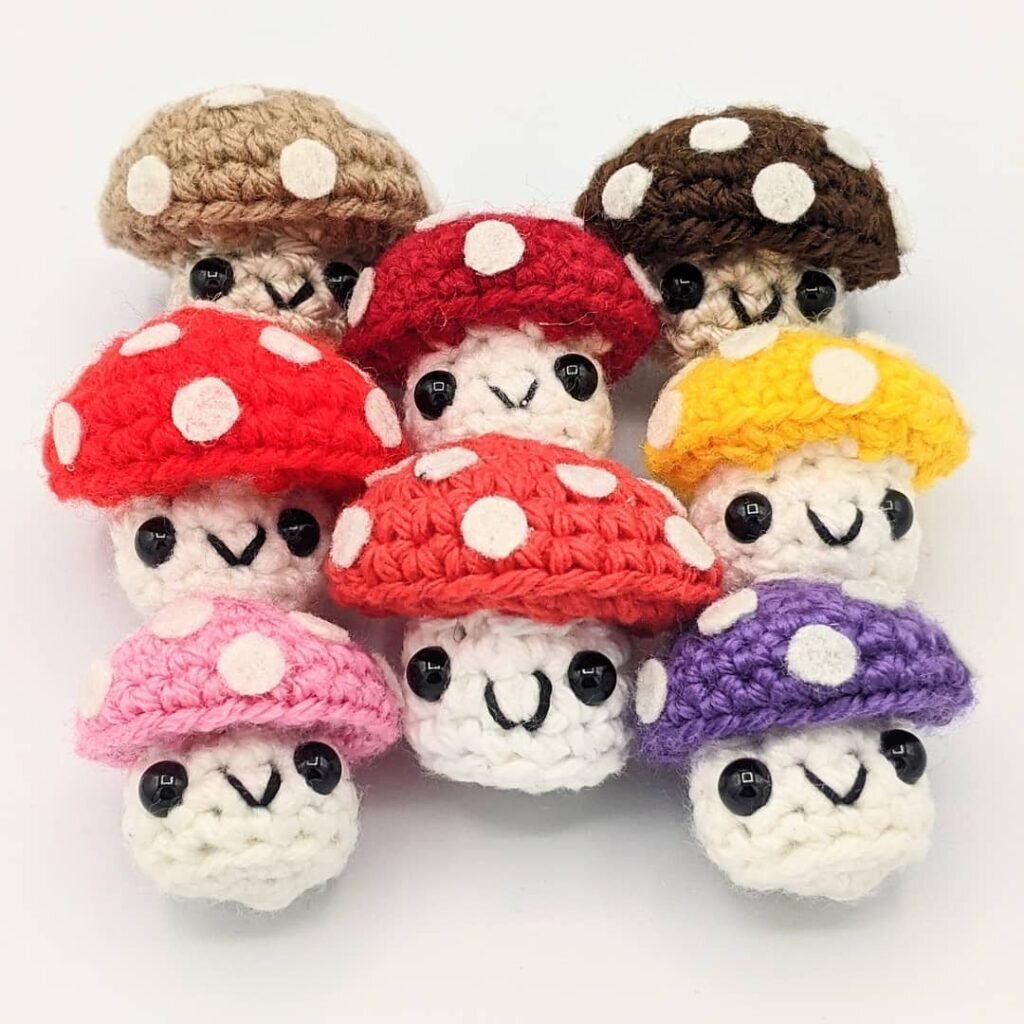 Amigurumi Baby Fly Agaric Crochet Free Pattern 2