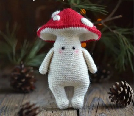 Amigurumi Baby Fly Agaric Crochet Free Pattern