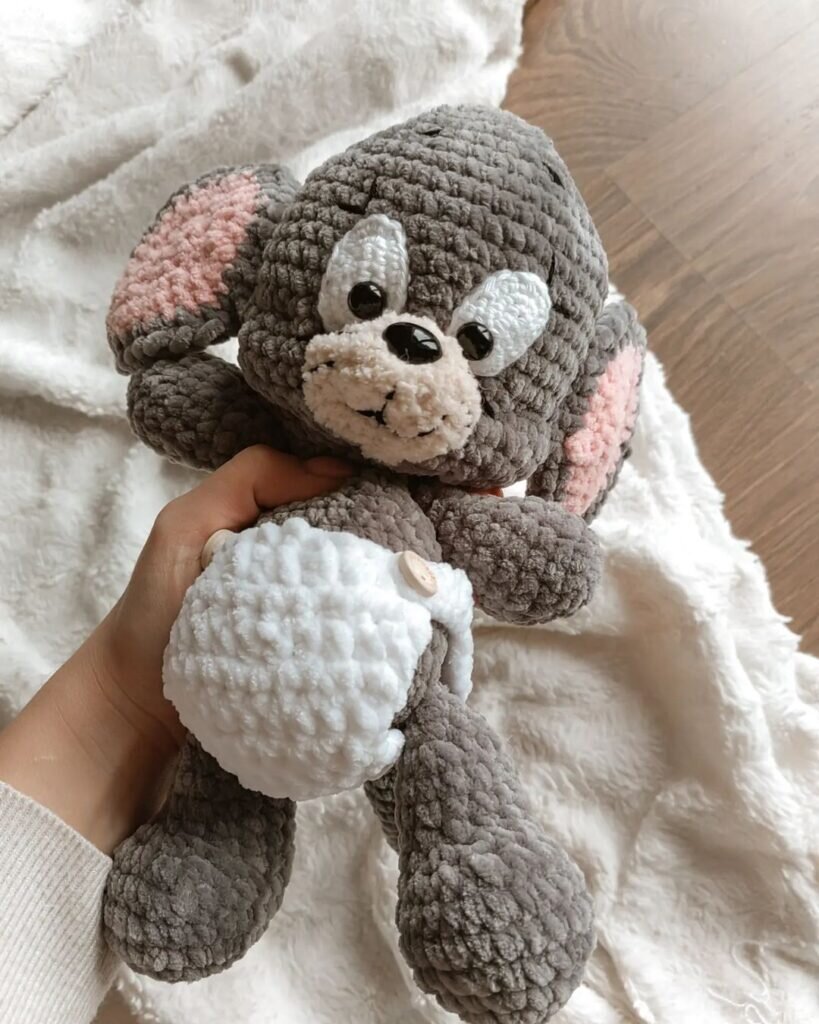 Amigurumi Baby Mouse Free Pattern 3