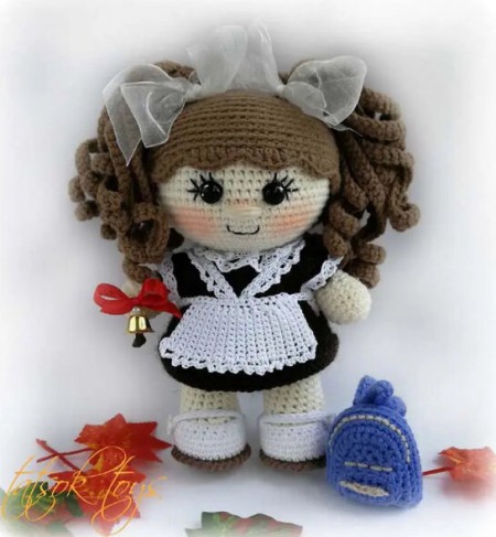 Amigurumi Baby Schoolgirl Crochet Pattern