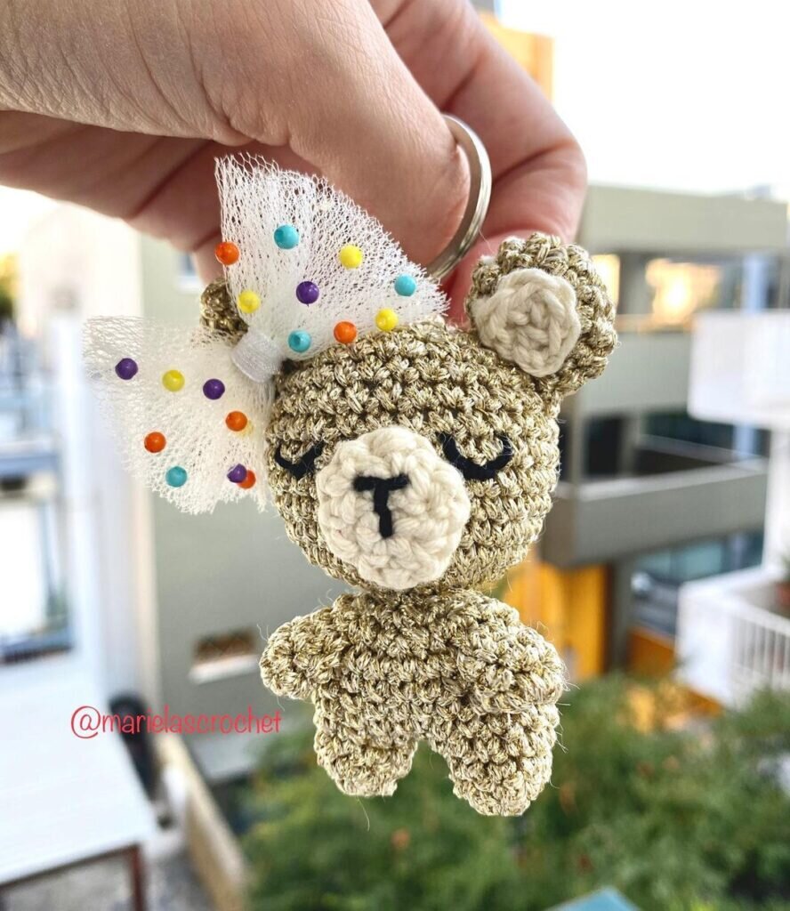 Amigurumi Bear Keychain Free Pattern 2