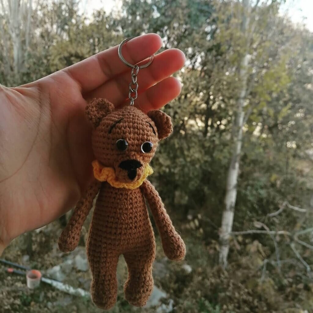 Amigurumi Bear Keychain Free Pattern 3