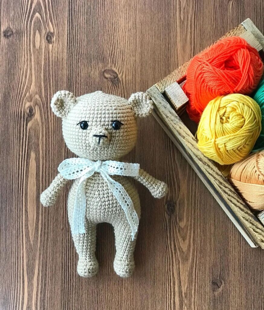 Amigurumi Bear Keychain Free Pattern 4