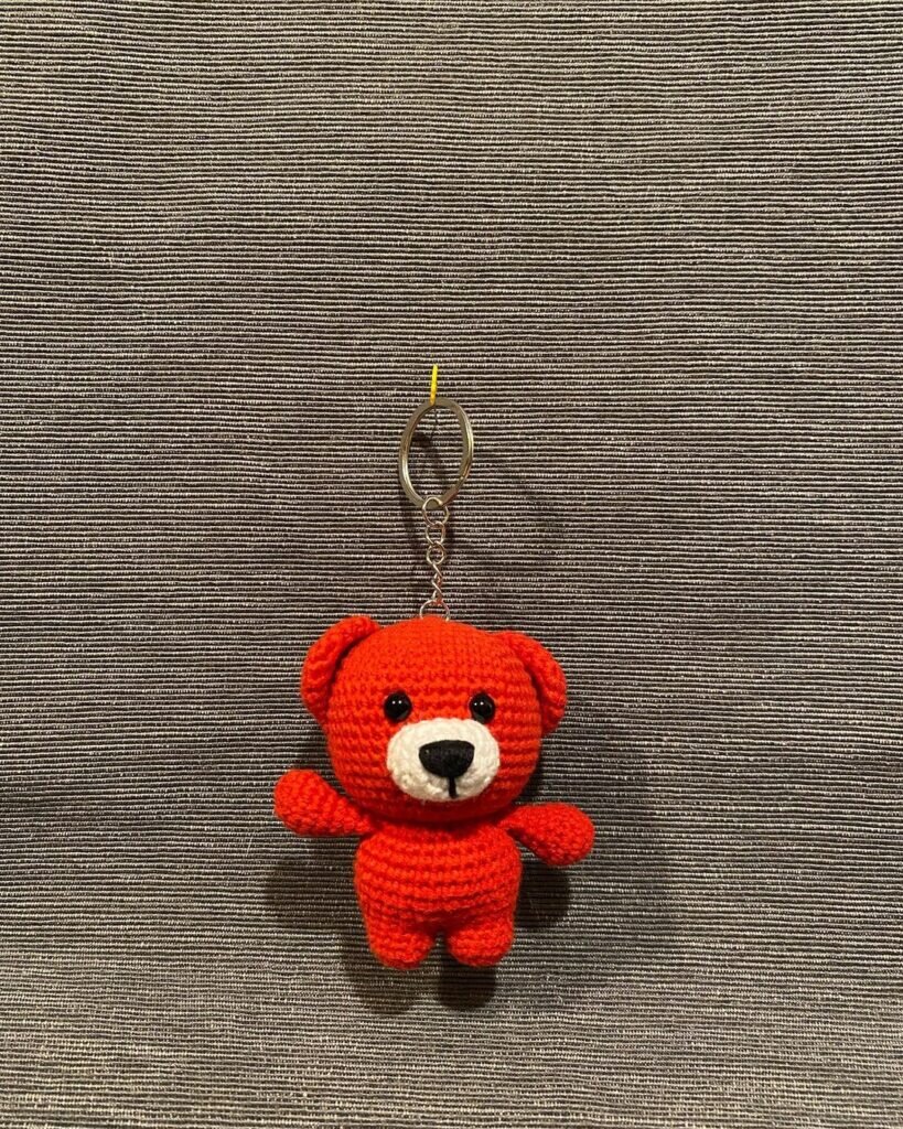 Amigurumi Bear Keychain Free Pattern 5