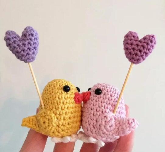 Amigurumi Birds in Love Free Pattern