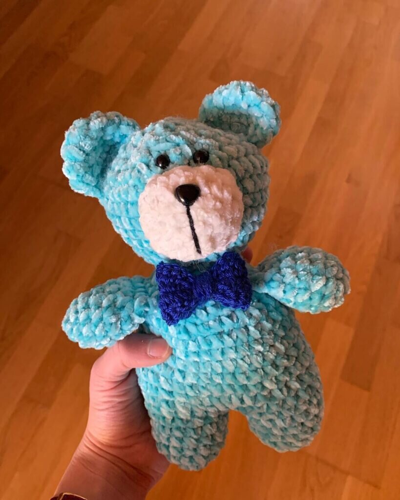 Amigurumi Blue Bear Free Pattern 5