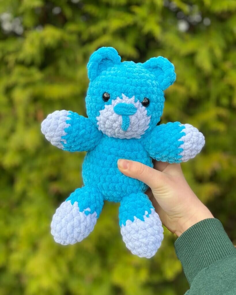 Amigurumi Blue Bear Free Pattern 6