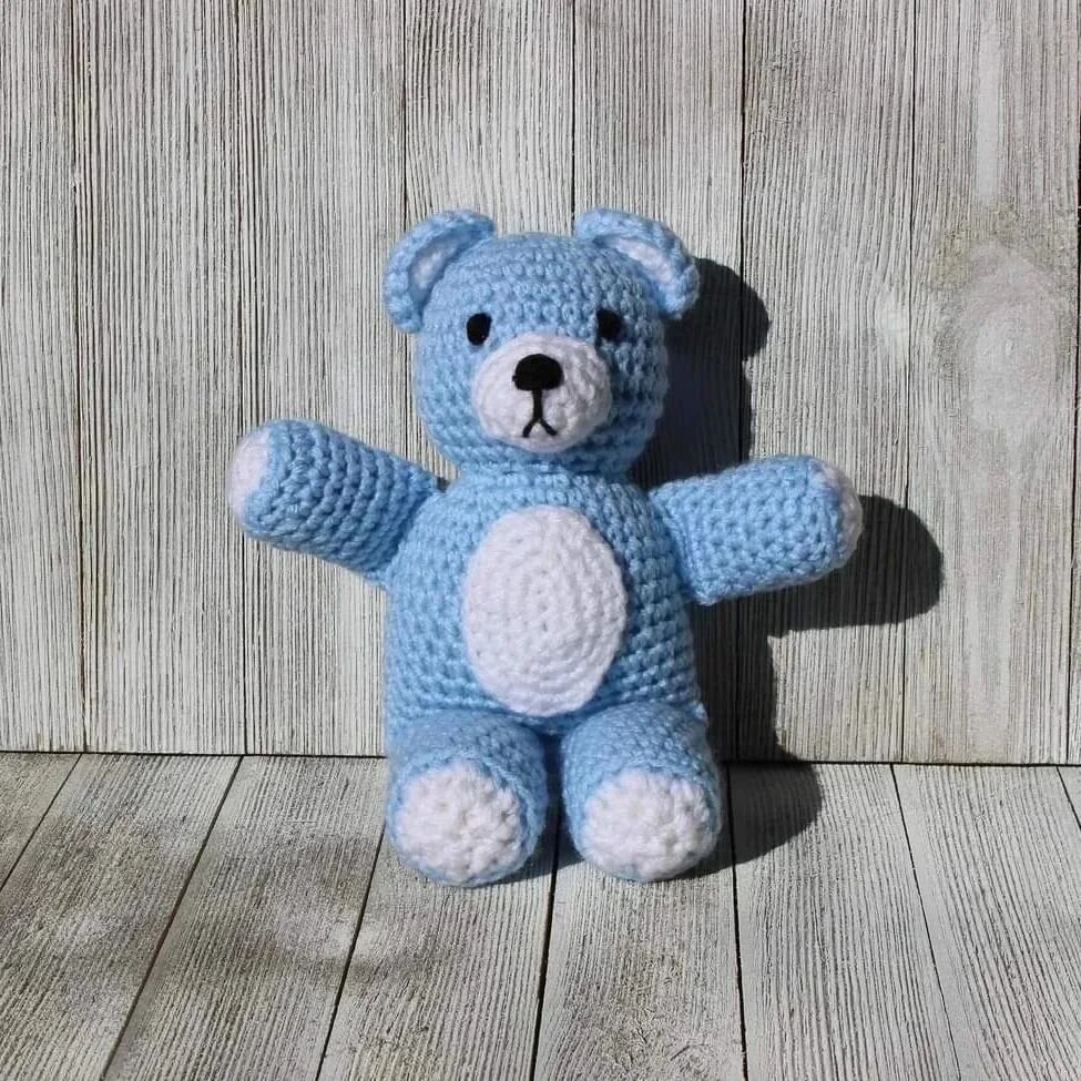 Amigurumi Blue Bear Free Pattern 7