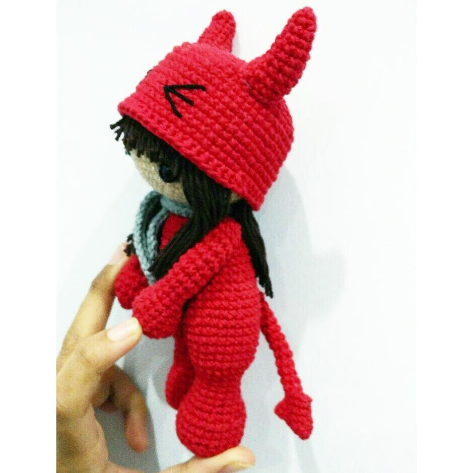 Amigurumi Boy in a Devil Costume Free Pattern 2