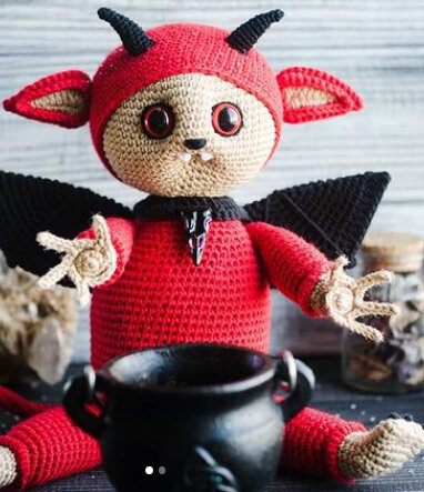 Amigurumi Boy in a Devil Costume Free Pattern 3