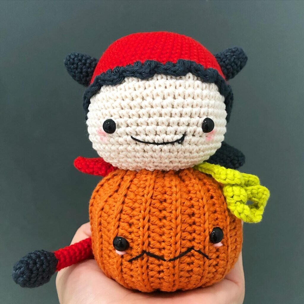 Amigurumi Boy in a Devil Costume Free Pattern 5