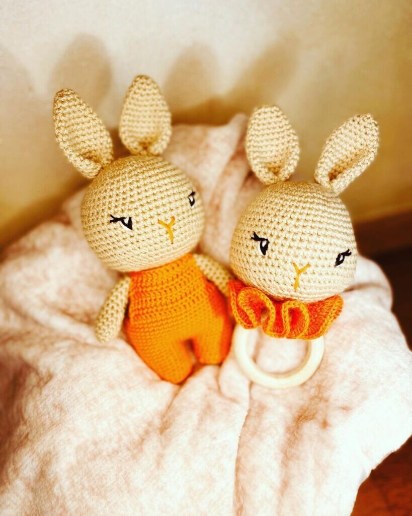 Amigurumi Bunny İn Pants Free Pattern 6