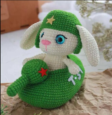 Amigurumi Bunny Tanker Free Pattern