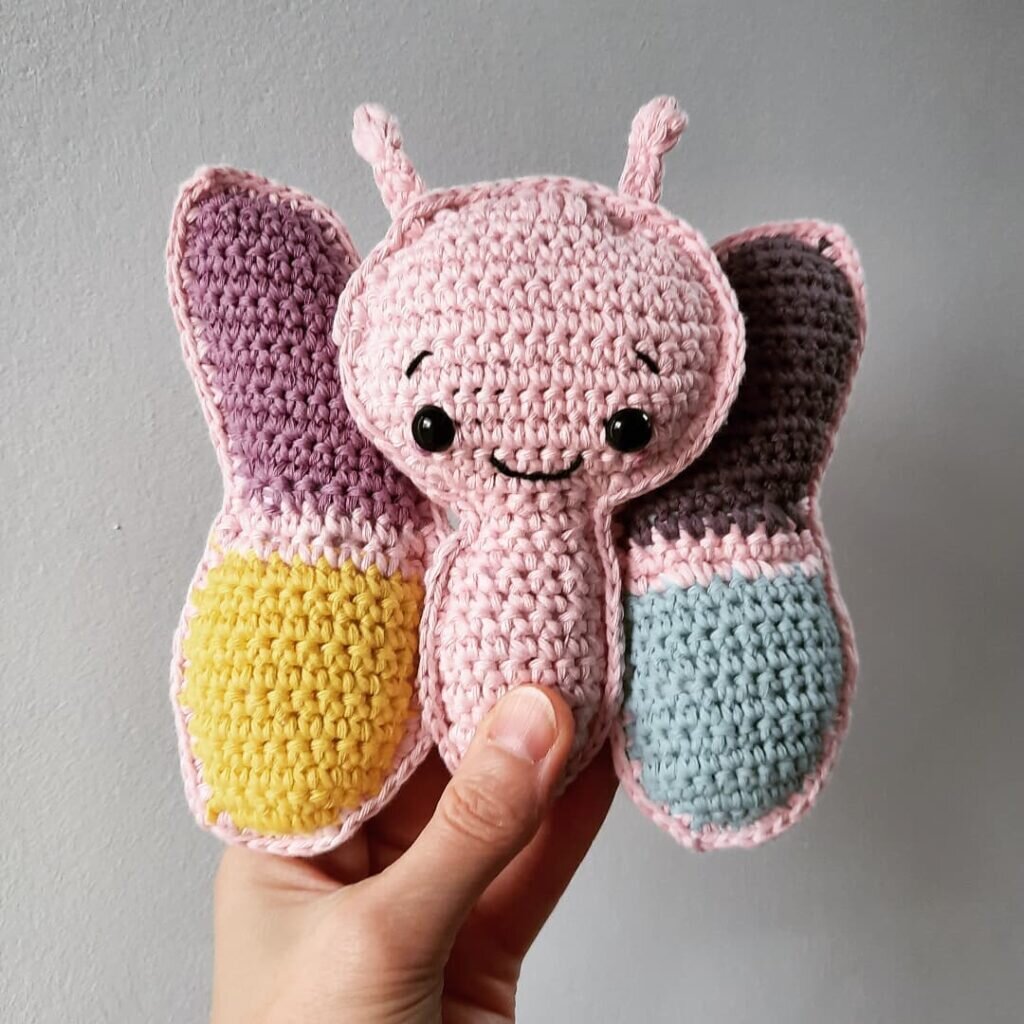 Amigurumi Butterfly Free Pattern 4