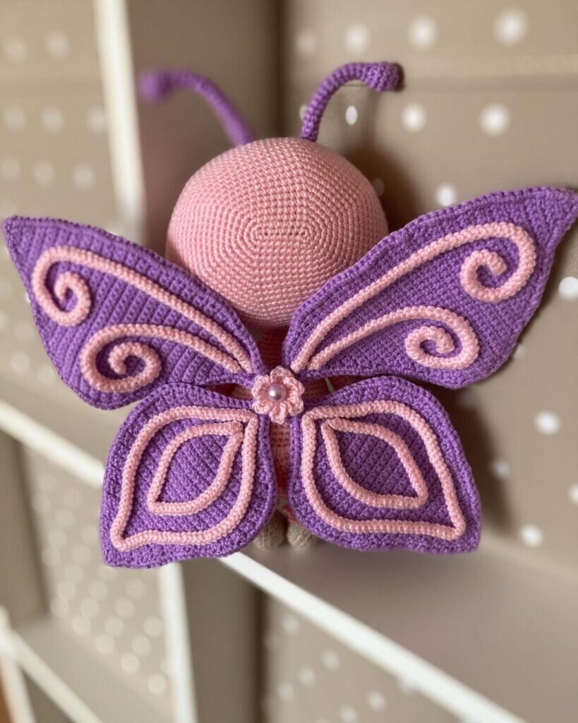 Amigurumi Butterfly Free Pattern 7