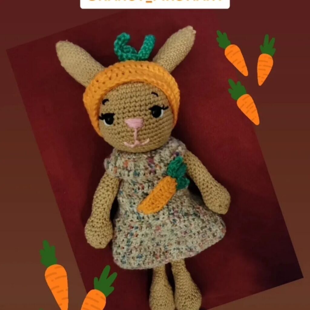 Amigurumi Carrot Bunny Free Pattern 2