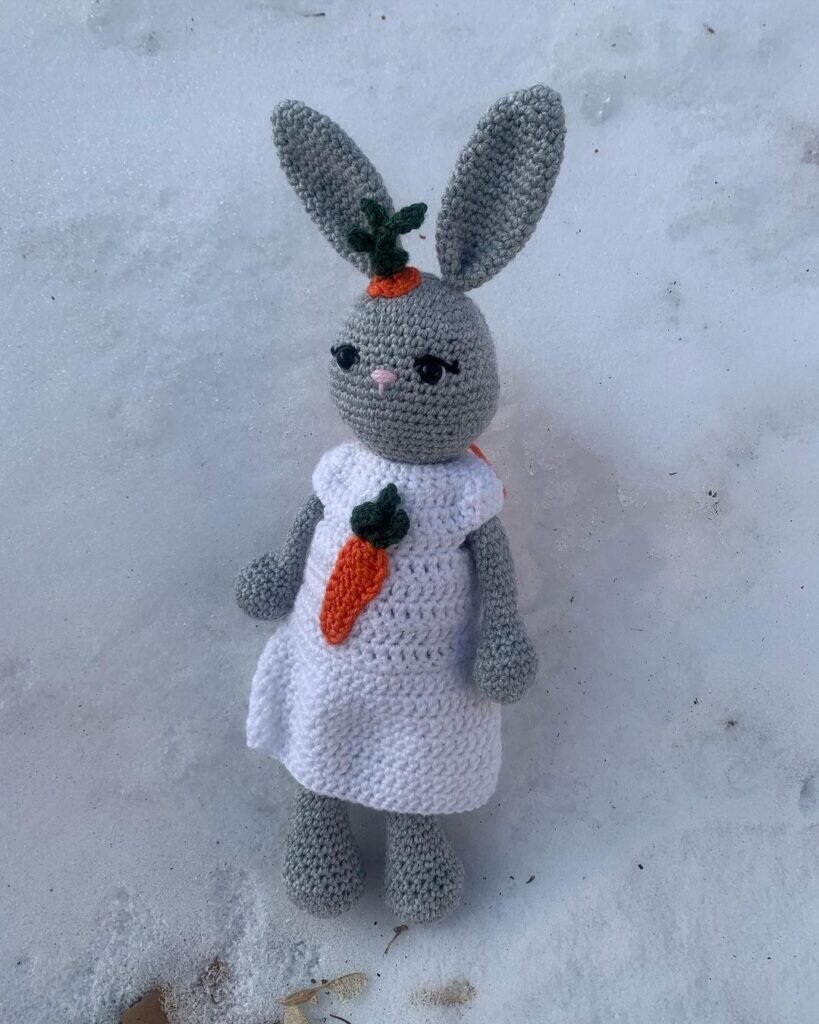 Amigurumi Carrot Bunny Free Pattern 4