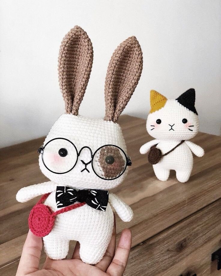 Amigurumi Cat and Bunny Free Pattern 1