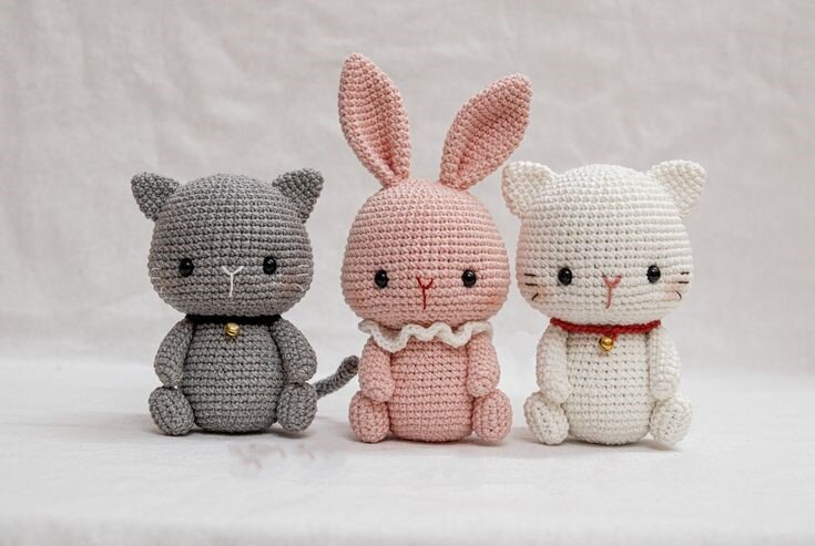 Amigurumi Cat and Bunny Free Pattern 4