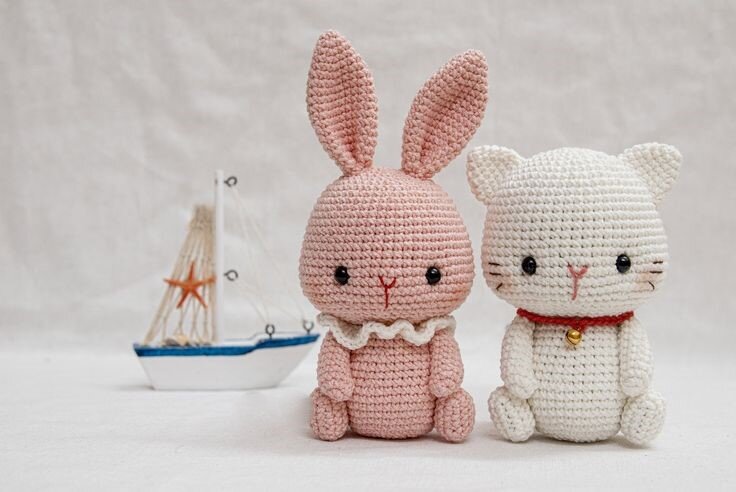 Amigurumi Cat and Bunny Free Pattern 5