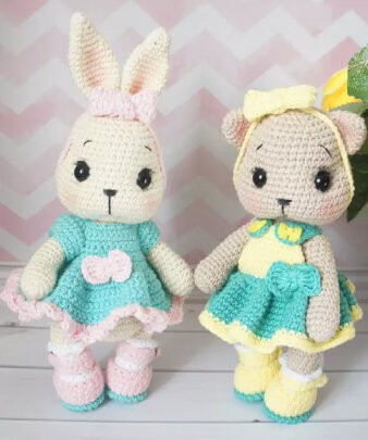 Amigurumi Cat and Bunny Free Pattern