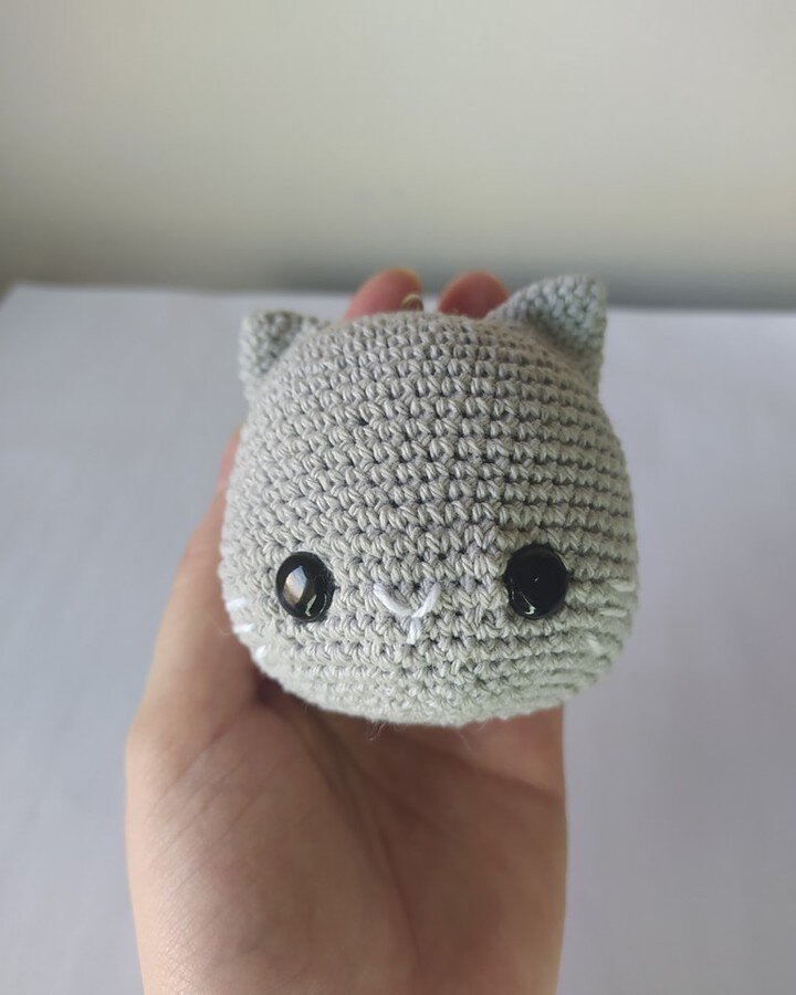 Amigurumi Cat Keychain Free Pattern 3