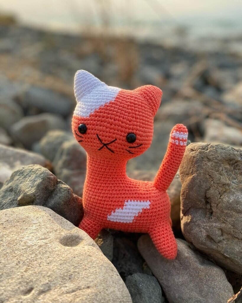 Amigurumi Cat Peach Crochet Pattern 2