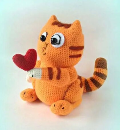 Amigurumi Cat Peach Crochet Pattern