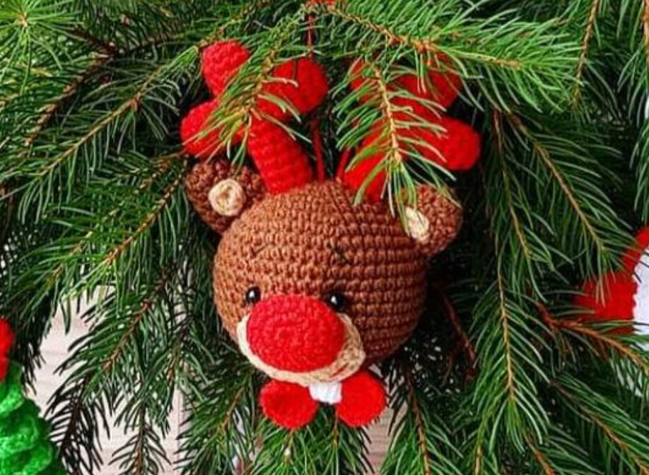 Amigurumi Christmas Deer Ornament Free Pattern 1