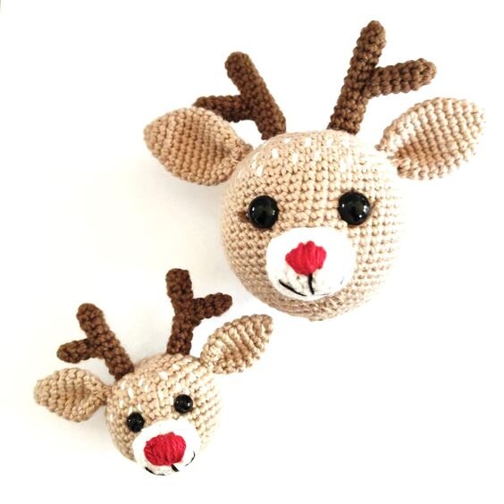 Amigurumi Christmas Deer Ornament Free Pattern 7