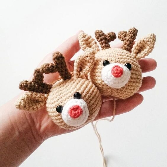 Amigurumi Christmas Deer Ornament Free Pattern 8