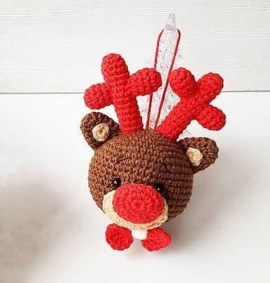 Amigurumi Christmas Deer Ornament Free Pattern