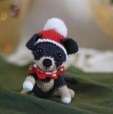 Amigurumi Christmas Mini Dog Free Pattern 4