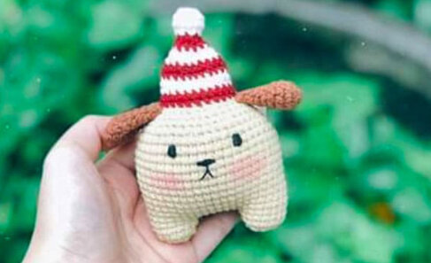 Amigurumi Christmas Mini Dog Free Pattern