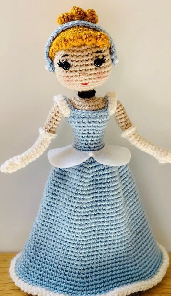 Amigurumi Cinderella Toy Free Pattern 13