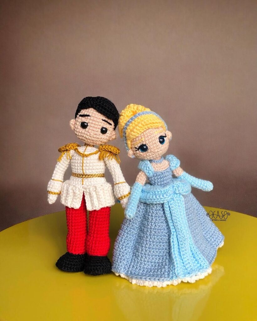 Amigurumi Cinderella Toy Free Pattern 15