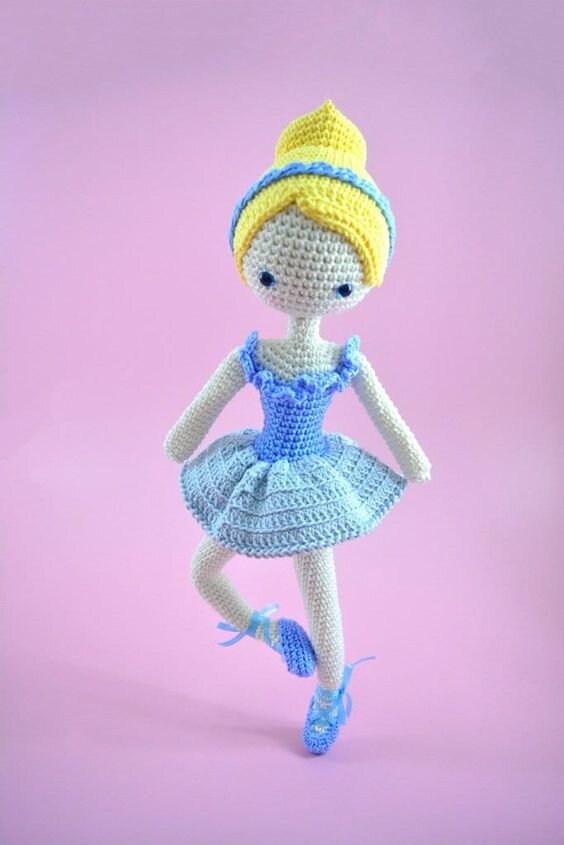 Amigurumi Cinderella Toy Free Pattern 18