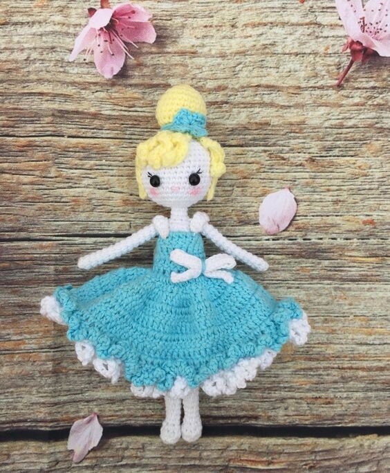 Amigurumi Cinderella Toy Free Pattern 20