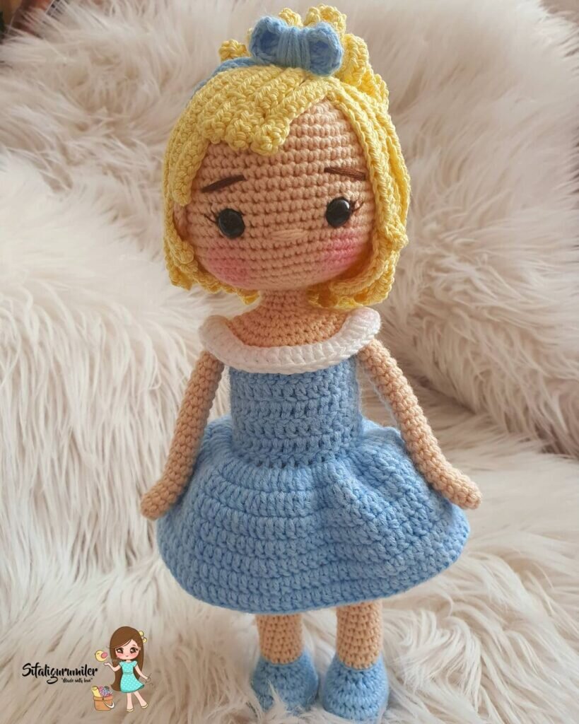 Amigurumi Cinderella Toy Free Pattern 6