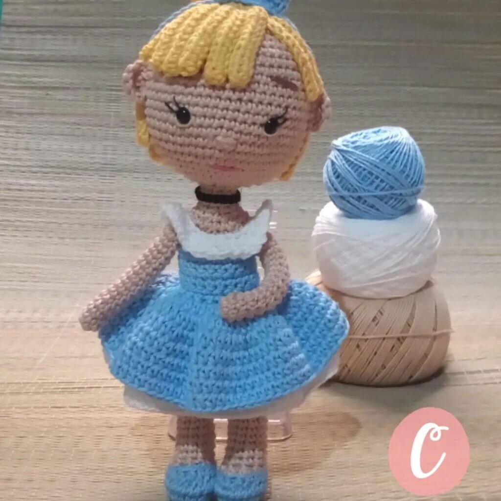 Amigurumi Cinderella Toy Free Pattern 7