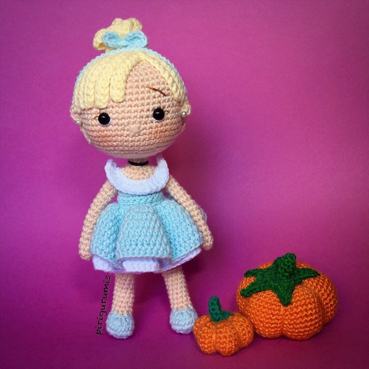 Amigurumi Cinderella Toy Free Pattern 9