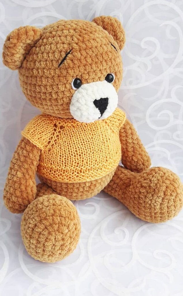 Amigurumi Crochet Brown Plush Bear Pattern 1