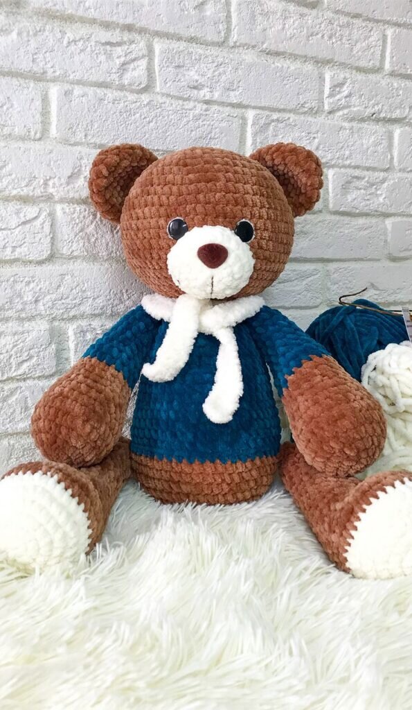 Amigurumi Crochet Brown Plush Bear Pattern 3