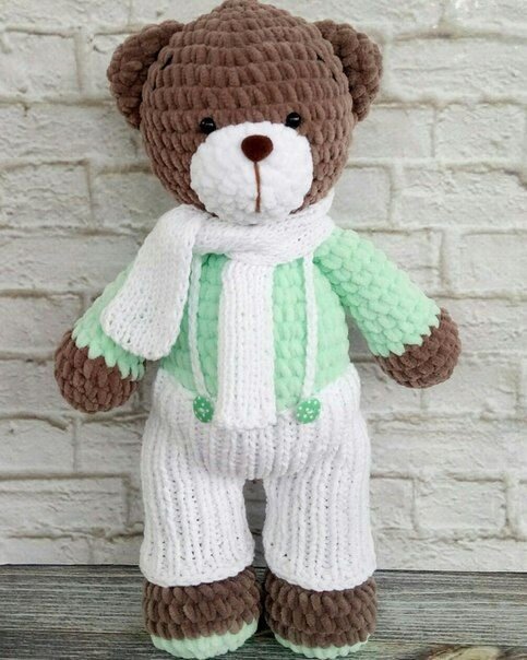 Amigurumi Crochet Brown Plush Bear Pattern 5